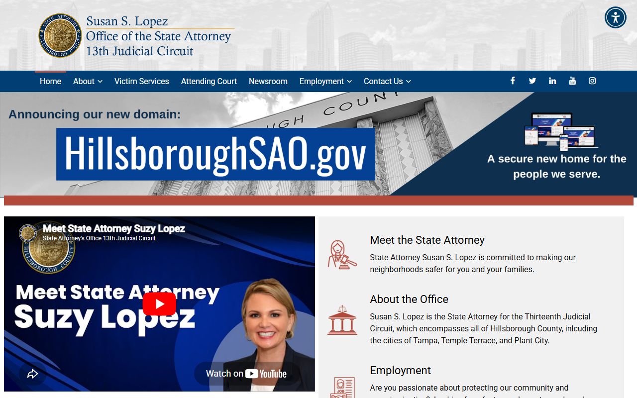 Hillsborough County state attorney homepage court records